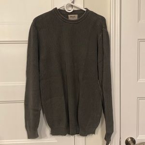 Rolla’s gray knit crew neck sweater